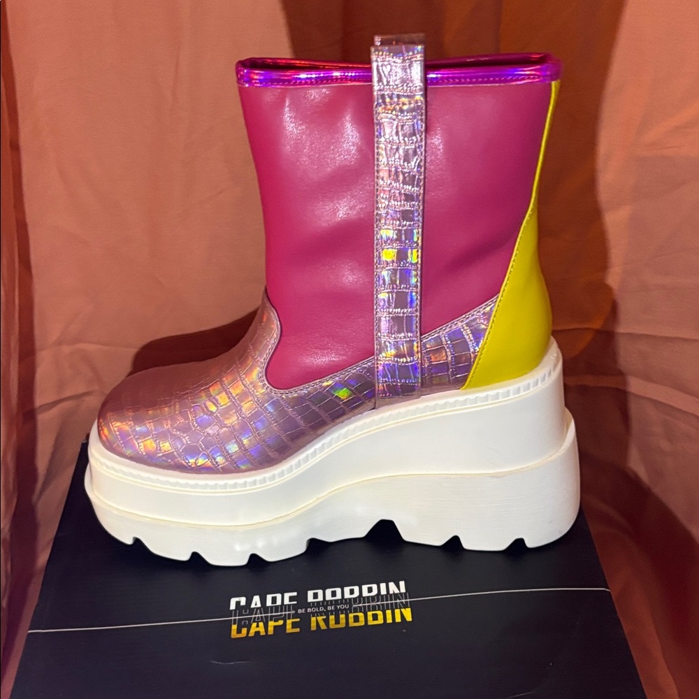 Cape Robbin Multicolor Platform Boots